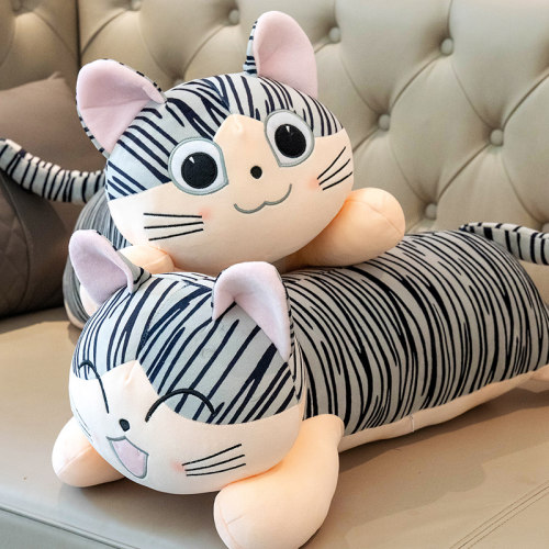 可爱起司私d房猫玩偶公仔毛绒玩具陪睡小猫咪布娃娃睡觉抱枕礼物