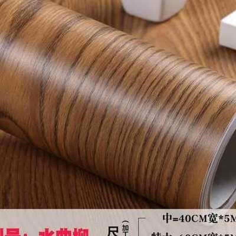 家用木纹贴纸自粘美甲仿木带胶桌面大豆壁K纸家居地板胶贴膜成卷
