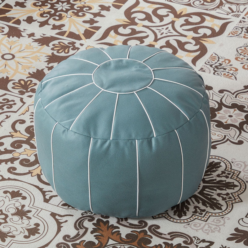 摩洛哥皮革脚踏套圆形蒲团坐墩可填充储物收纳套沙发搁脚凳垫脚凳,住宅家具,沙发凳/脚踏,淘宝优惠券,粉丝福利购,淘宝优惠卷