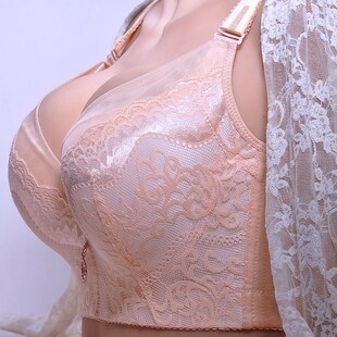 聚拢防下垂外扩有钢圈文胸收副乳大胸显小提胸上托胖mm大码CD内衣