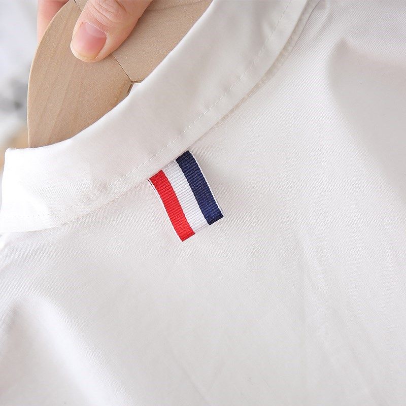 男童衬衫春季白色长袖小儿童薄款春装男宝宝衬衣春秋洋气三岁