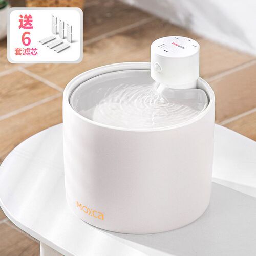 宠物猫咪智能陶瓷恒温饮水机自动循环流动不插电无线狗喝水