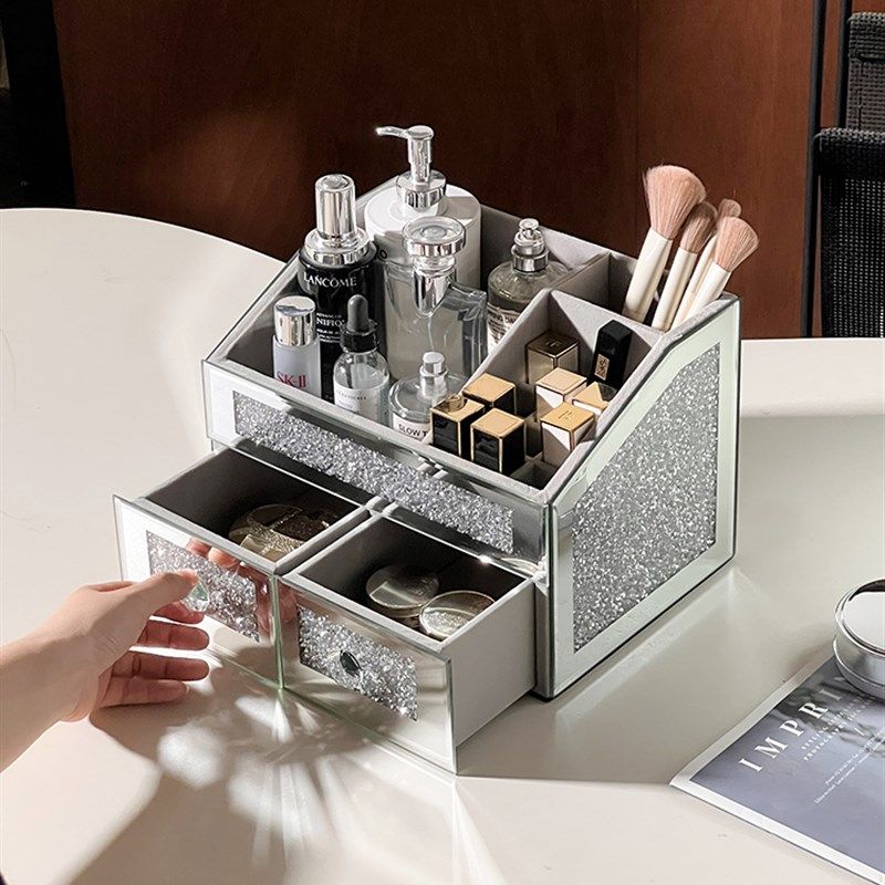 碧姿化妆品收纳盒高端桌面2025新款大容量护肤品珠宝收纳盒,收纳整理,桌面收纳盒,淘宝优惠券,粉丝福利购,淘宝优惠卷