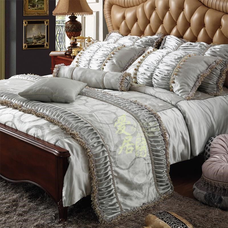 欧式床品九件套装高档样板v房床上用品多件套件样板间家具家居家