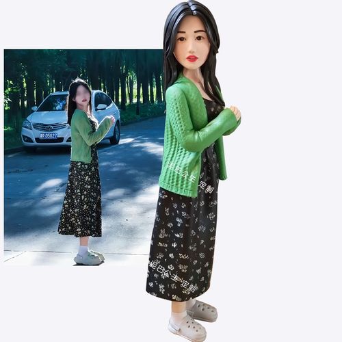 真人像照片diy生日结婚礼物软陶人偶定制捏泥人公仔蜡像玩偶泥塑