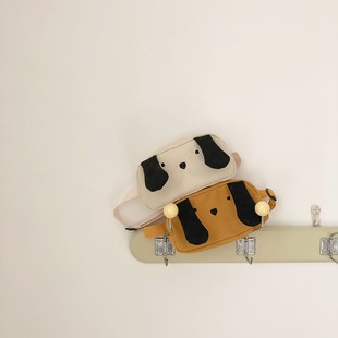 儿童包包2021新款狗狗s帆布胸包时尚韩版迷你零钱包帅气男孩腰包