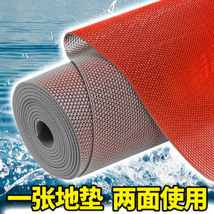 双色双面S网镂空防滑垫卫生间浴z室游泳池地垫厨房PVC塑料洗澡淋