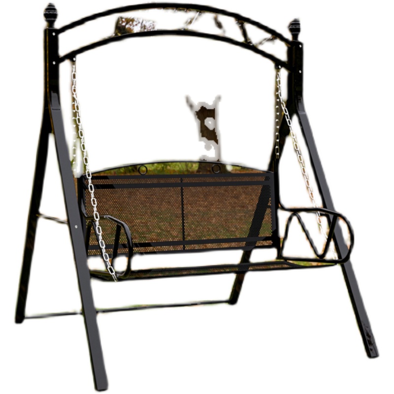 户外庭院室内阳台秋千摇椅铁艺亲子休闲吊椅白色双人大号住宅家具