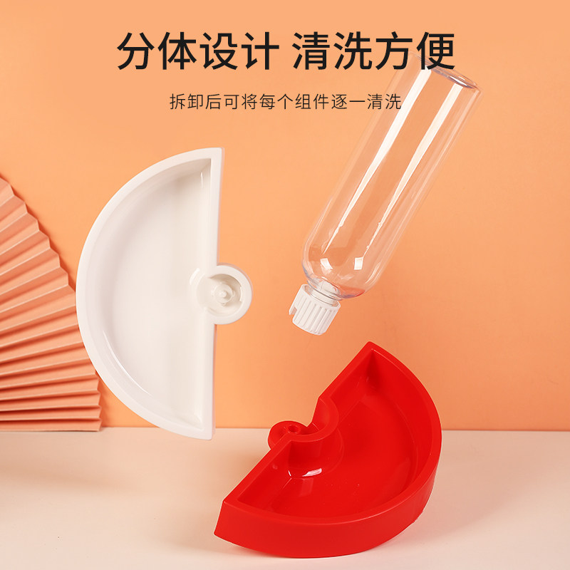 猫碗双碗自动饮水食盆狗盆狗碗狗狗猫咪碗水碗Q防打翻饭盆宠物用