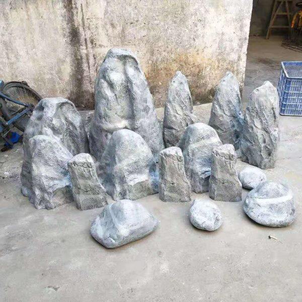 仿真石头假山石 园林景观造景石人造玻璃钢树脂石头装饰道具