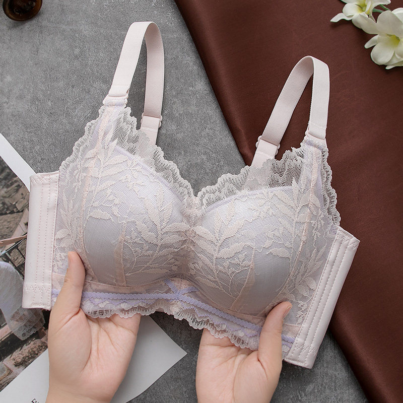 内衣女小胸聚拢加厚6cm无钢圈调整型收副乳平胸T专用上托显大文胸