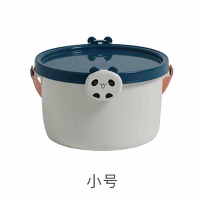 迷你小水桶塑料桶带盖儿童玩具挖沙收纳桶小号有盖宝宝幼儿画画