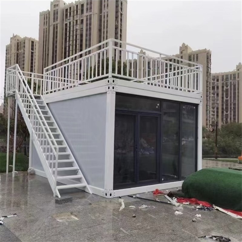 山东集装箱移动房办公室住人简易组装可拆卸彩钢集成房屋活动板房