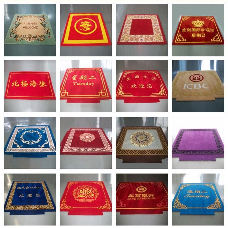 电梯地毯pvc定制地板q胶公司logo轿厢地垫欢迎光临防滑印字定做