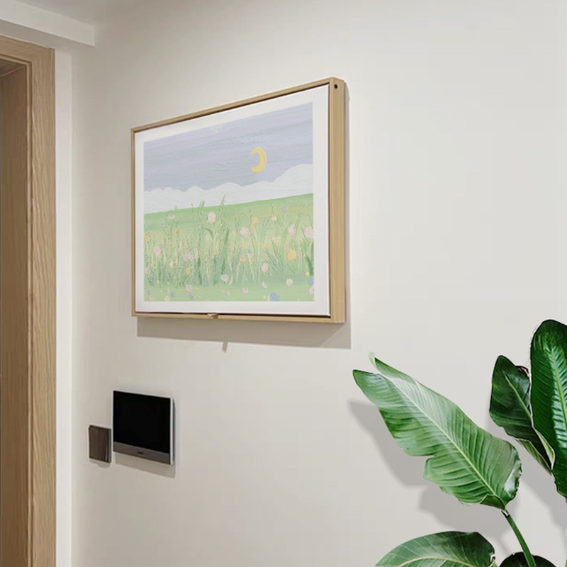 风景电表箱装饰画肌理花卉小清新客厅挂L画配电箱多媒体电闸遮挡