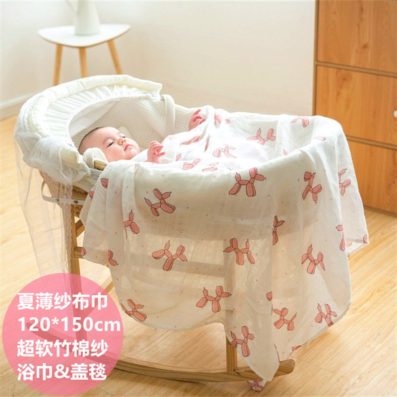 棉布树婴儿纱布浴巾儿童竹u棉夏季薄新生儿宝宝用品洗澡毛巾被盖