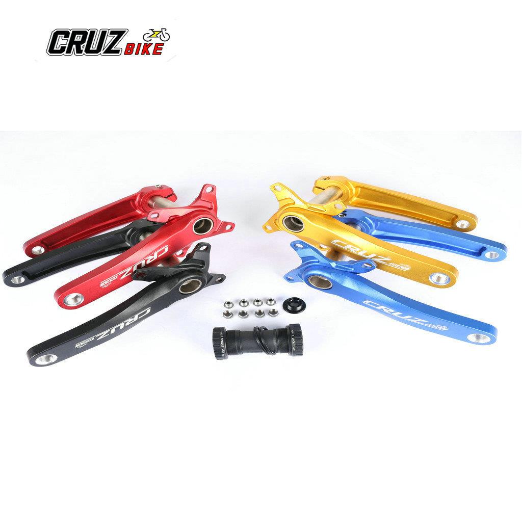 CRUZbikeBCD104山地车GXP曲柄彩色曲柄可配正负齿盘片