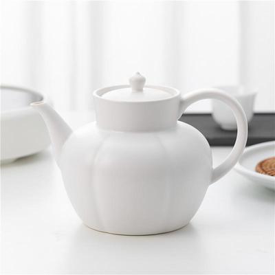 砚峰山房羊脂玉白陶壶提梁烧水煮茶壶手工制白陶泥壶电陶炉煮茶器