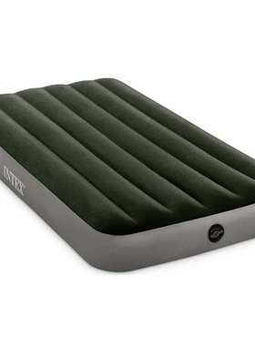 Intex64106 植绒PVC加厚单双人充气床垫加厚家用户外野营充气床垫