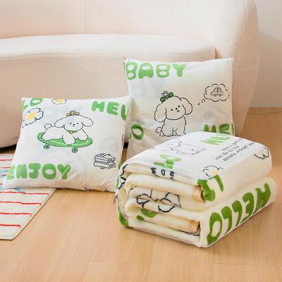 抱枕被子两用加绒加厚毯子办公室午睡枕头被二合一可折叠车载靠枕