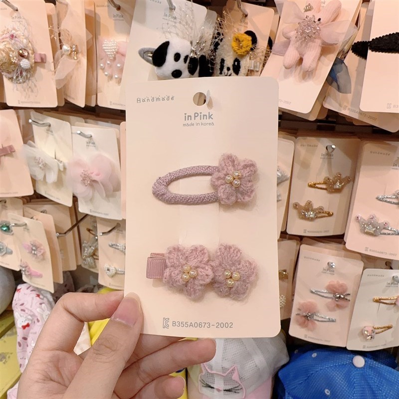7.24韩国inpink儿童清新可爱小花发夹女孩公主刘海夹