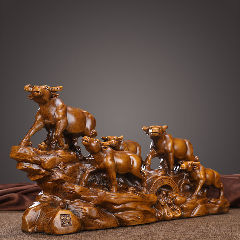 五牛旺财大号牛摆件招财办公室桌面装饰品客厅酒柜摆设开业送礼品