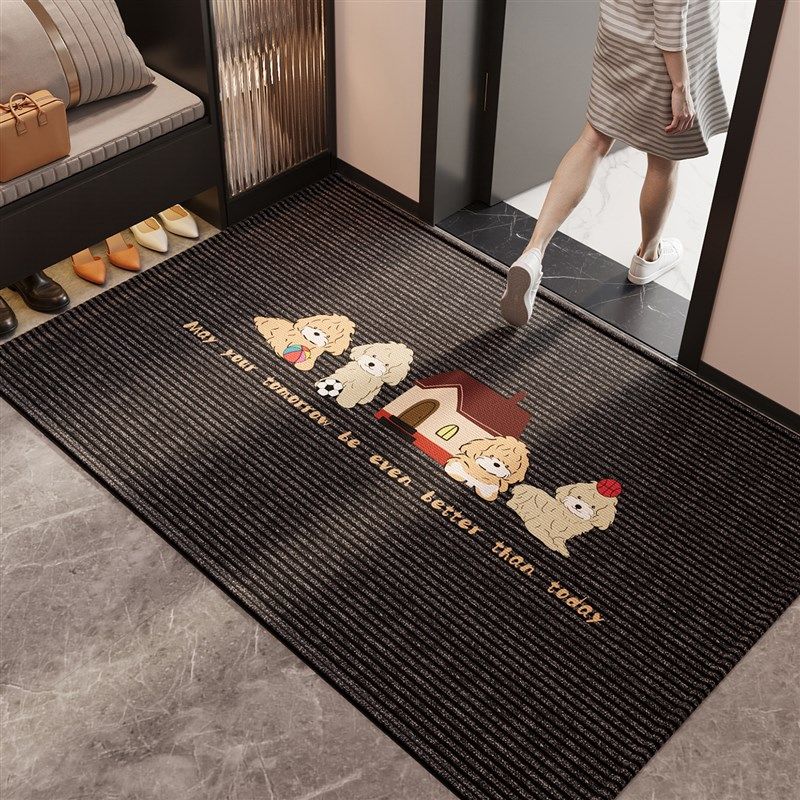 卡通狗狗入户门地垫玄关大门口进门脚垫防滑除尘耐脏耐磨定制地毯,居家布艺,入户地垫,淘宝优惠券,粉丝福利购,淘宝优惠卷