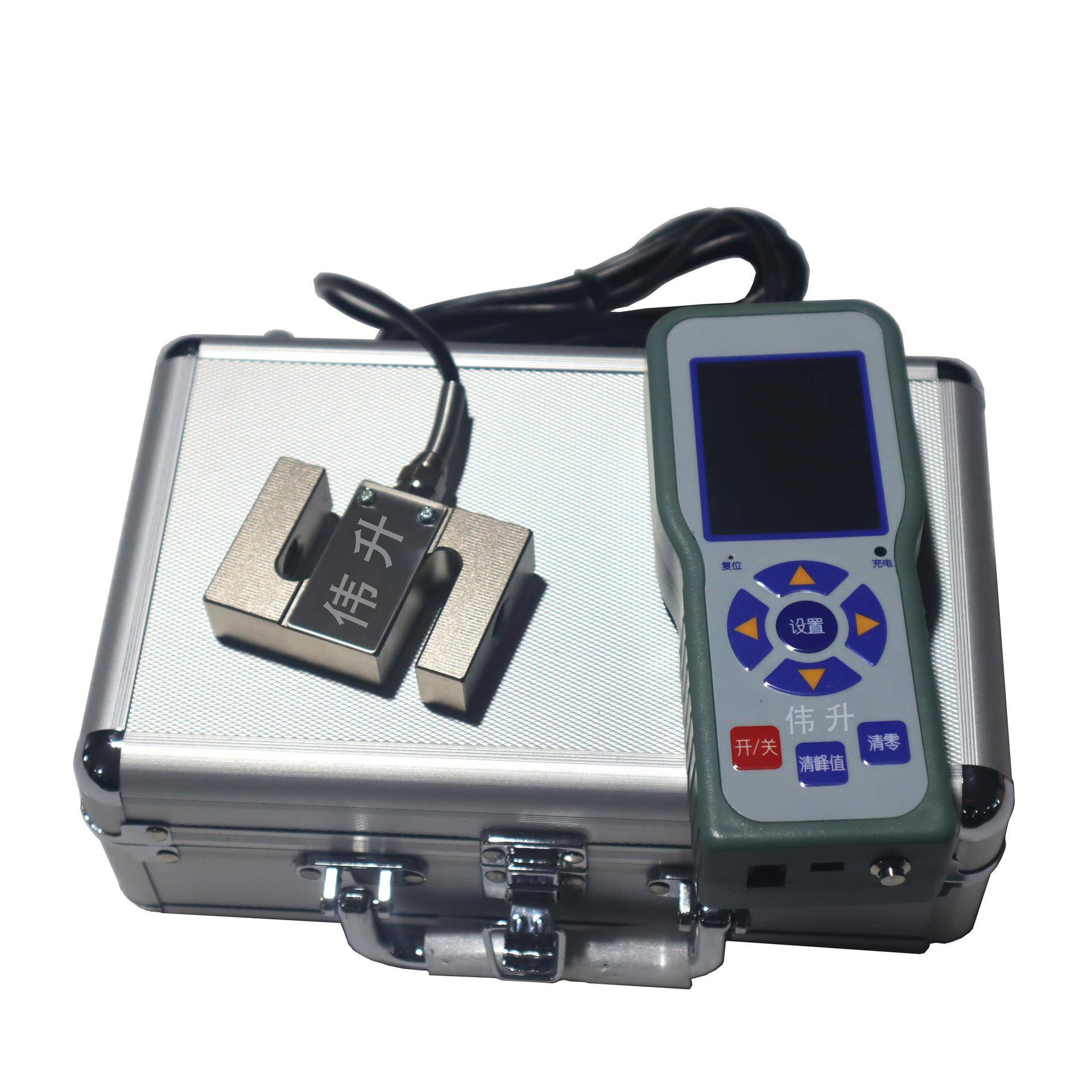 外置式S型数显拉压力计150kg电梯钢丝绳的预拉伸张力检测仪