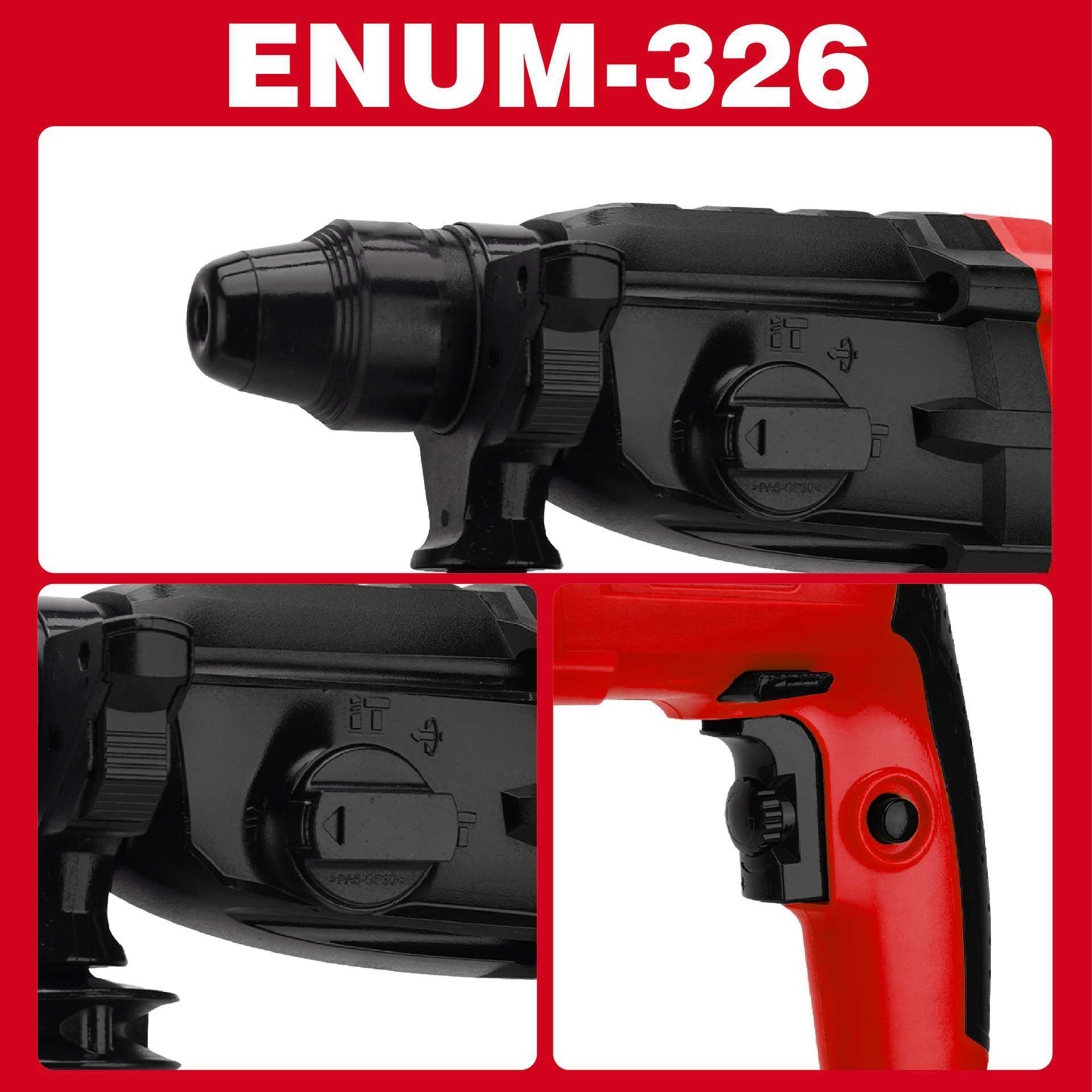 电锤326型号 红色 亿能电动工具 高性能品质强 专业型