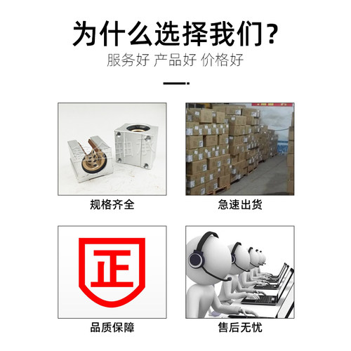 SBR开口直线轴承衬套石墨铜套加长SBR16UU20 25 30 35LUU 40 50UU