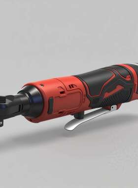 跨境16.8v红色棘轮扳手套装家用90度直角角向锂电扳手厂家直供
