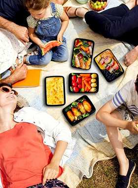 Lunchbox 10pcs/set Meal Prep Container Plastic Food Prep Con