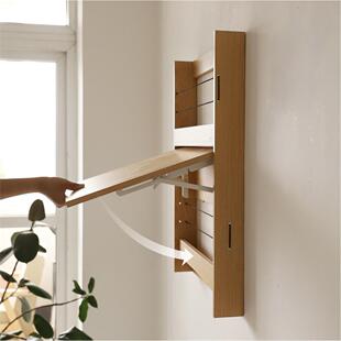 挂墙折叠梳妆台小壁桌置物架壁桌上书桌电脑桌墙面小户型置物架