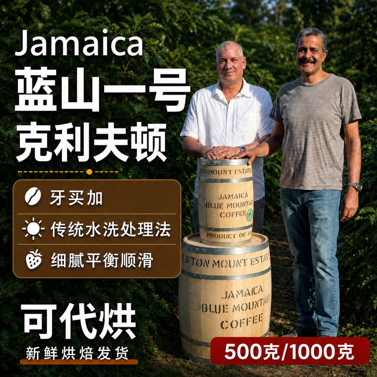 （咖啡生豆）牙买加蓝山咖啡豆正咖啡豆