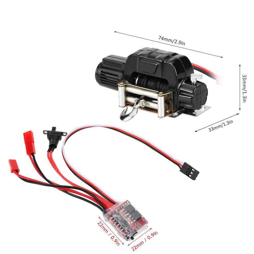 RC4WD1:10RC遥控攀爬车仿真配件金属电动绞盘加迷你电调