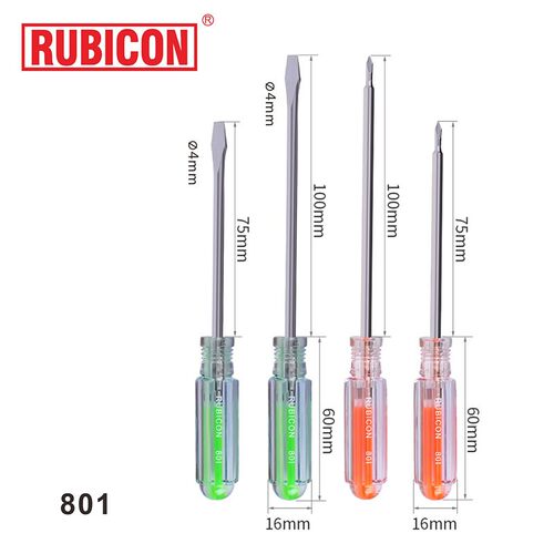 RUBICO罗宾汉螺丝刀强磁性不锈钢彩虹螺丝批十字一字起子802/801