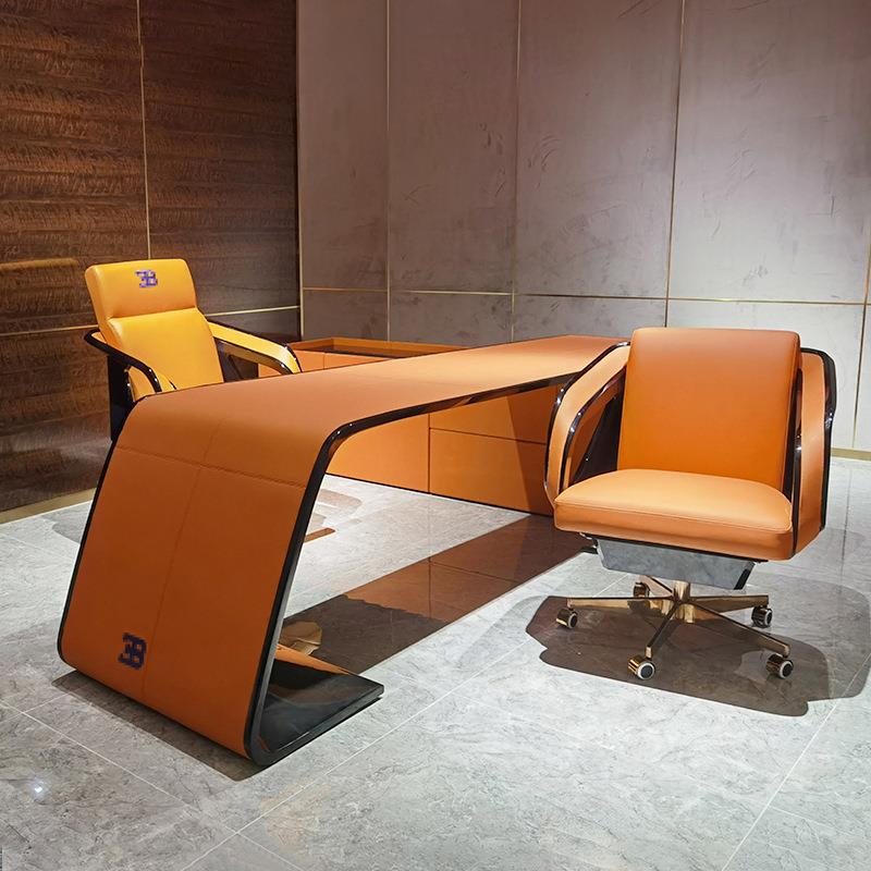 意大利Bugatti布加迪老板椅别墅书房奢华办公室椅总裁大班椅