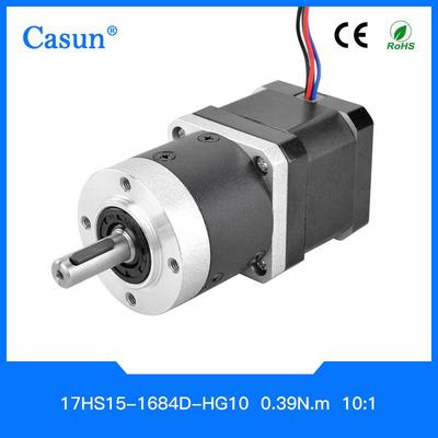 42步进电机17HS15-1684D-HG10 福得Nema17双出轴行星减速直流电机