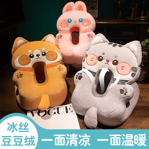 办公室午睡枕午休神器小学生趴睡枕抱枕女生睡觉枕V头桌上趴枕夏