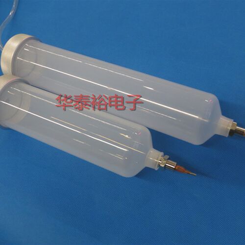 点胶针筒300CC500CC大口径针筒塑料盖铝盖透明针筒点胶机针筒针头