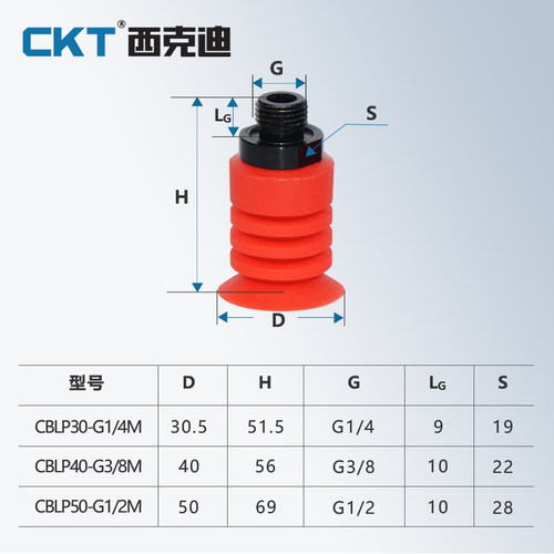 CKT气动机械手真空吸盘工业多层吸盘C-BLP30S/40S 开袋包装袋专用