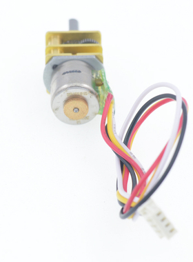 12GA-10BY无刷步进减速电机2相4线全金属齿轮5V12V微型小体积马达