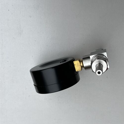 真空表加三通加7mm宝塔接头 -1-0bar -100kpa-0 表径6.3cm 60mm