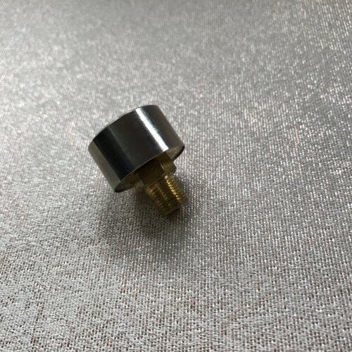 轴向微型压力表 压力 0-16bar 金属外壳 直径25mm 1.6mpa螺纹G1/8