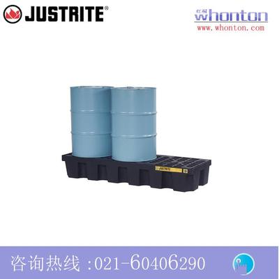 盛漏托盘Justrite盛漏托盘 3桶狭长形盛漏托盘28629