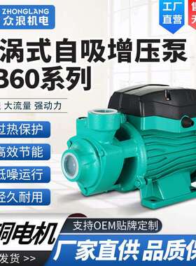 家用自吸泵QB60抽水泵自来水增压泵水塔太阳能水泵