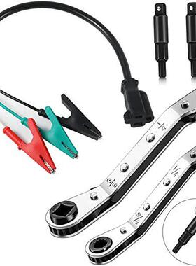 棘轮扳手 CT122系列四方一把扳手套装+三芯美规电源线母插带鱼夹