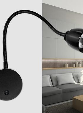 得利来LED壁灯室内软管弯管照画酒店宾馆书桌墙壁射灯壁挂式暖光