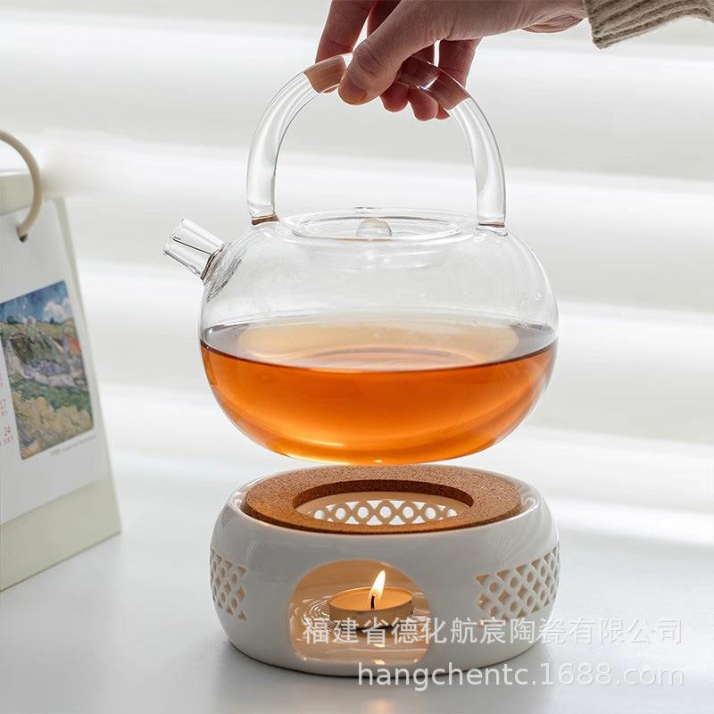 温茶炉小火炉蜡烛煮茶底座保温暖茶器提香器烘茶炉围炉煮茶温茶器