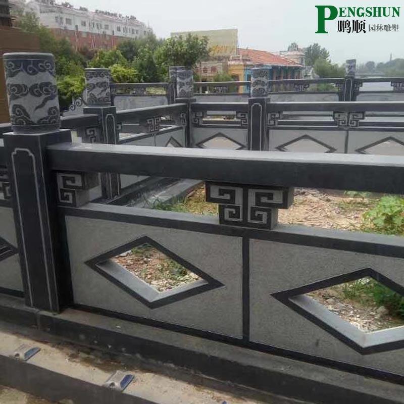 石雕汉白玉青石栏杆扶手栏板浮雕公园林河道拱桥别墅旗台围栏庭院